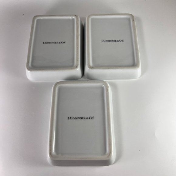 I Godinger Co Dipping Bowls Snack dish Wine Cheese Bread Motif Lot of 3 Gift - Picture 8 of 10